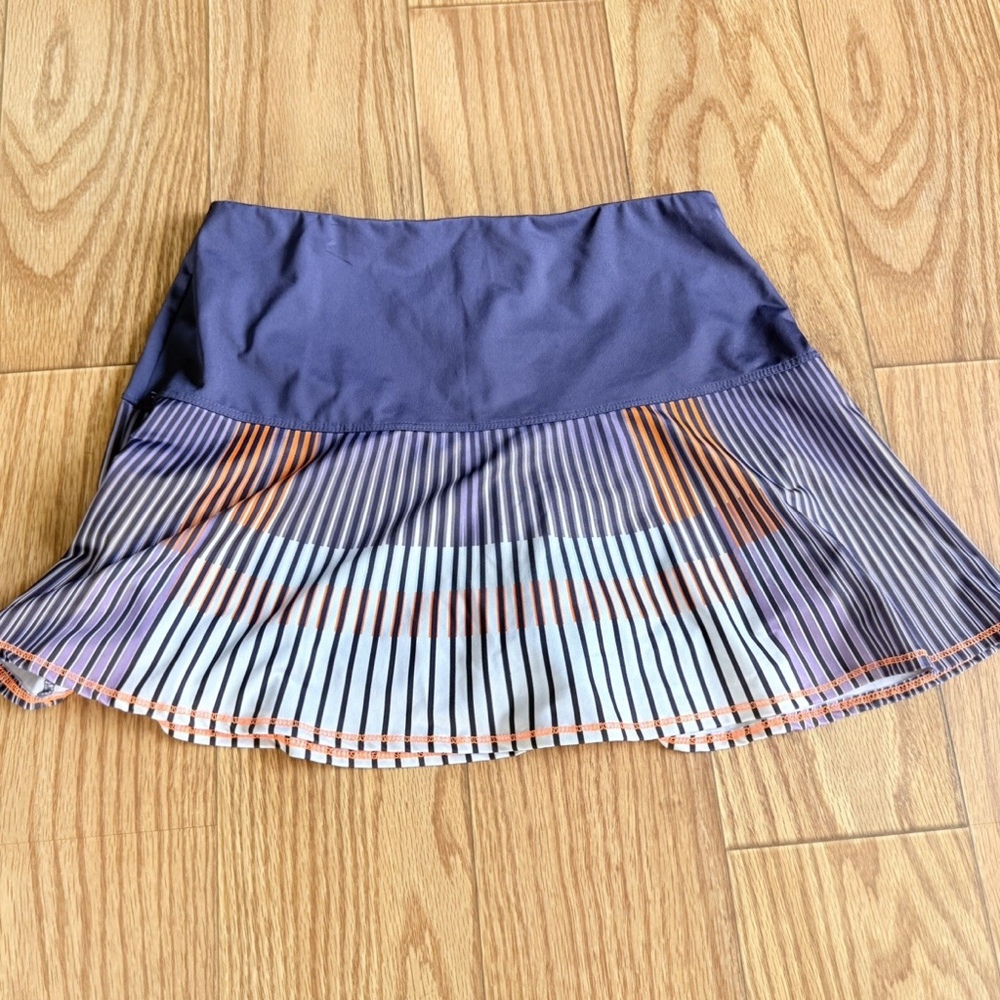 Lucky In Love Ladies Large Tennis Golf Pickleball skort Stretch Pull On Ruffle